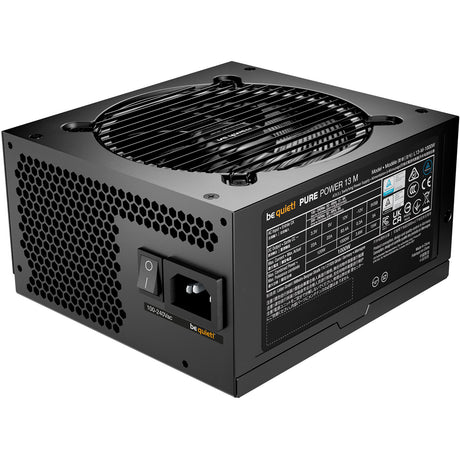 Ruhig sein! Pure Power 13 m modulares 1000-Watt-Netzteil (schwarz, 1x 12V-2x6, 4x PCIe)