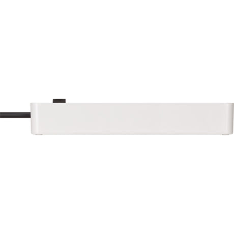 Brennerstuhl ecolor Steckdosenleiste mit 2 USB-C Ladebuchsen | 4-fach | weiß schwarz | 1,5m h05vv-f 3g1,5 - 1153240126