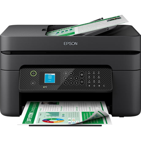 Epson Workforce WF-2930DWF All-in-One-Tintenstrahldrucker mit Faxfunktion (Schwarzweiß, Scannen, Kopieren, Faxen, WLAN)