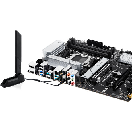 Asus Prime B650-Plus WiFi Sockel AM5 Mainboard (Schwarz Silber, RAID, 2,5GB-LAN, WiFi 6e, BT 5.3, Sound, ATX)