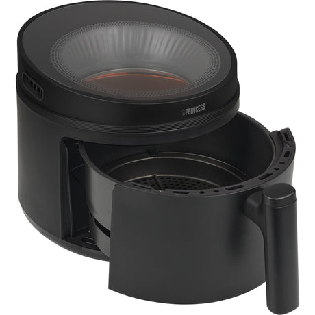 Princess Cyclone Vision Airfryer Heißluftfritteuse (schwarz, 5 Liter)