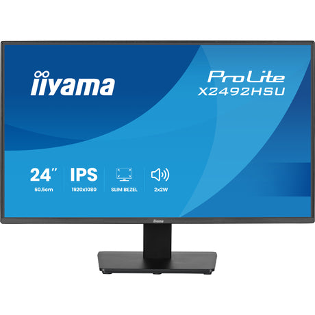 Iiyama Prolite X2492HSU-B1 24 Monitor (Schwarz (matt), HDMI, DisplayPort, 2x USB-A)