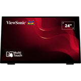 Viewsonic rahmenloser Touch-Monitor mit 10-Punkt-PCAP 24 (Schwarz, HDMI, DisplayPort, VGA)