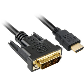 Sharkoon HDMI > DVI-D Adapter (schwarz, 5 Meter, Single-Link)