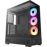 Nzxt s5 rgb midi tower behuizing (zwart | 2x usb-a | 1x usb-c | rgb | tempered glass)