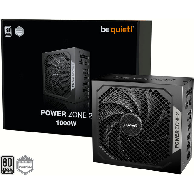 Ruhig sein! Power Zone 2 modulares 1000-Watt-Netzteil (schwarz, 1x 12V-2x6, 3x PCIe)
