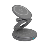 Icy Box 3-in-1 faltbares kabelloses Ladepad