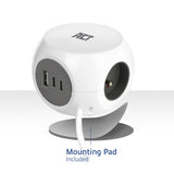 Act Connectivity Steckdosenleiste Cube mit 3 Steckdosen, 30 W d
