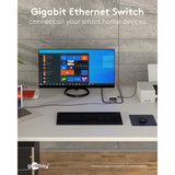 Goobay 5-poort gigabit ethernet switch (wit)