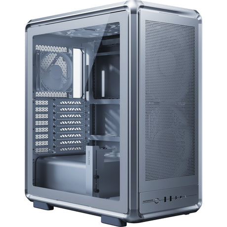 Cooler Master Masterframe 500 Mesh Argb Midi-Tower-Gehäuse (Silber | 2x USB-A | 1x USB-C | RGB | gehärtetes Glas)