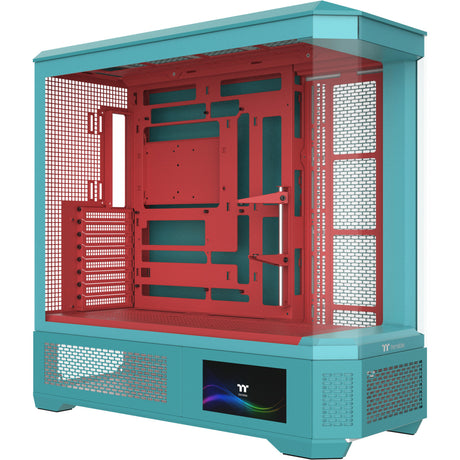 Thermaltake View 600 tg Mint Strawberry Big-Tower-Gehäuse (Mint Berry | 2x USB-A | 1x USB-C | gehärtetes Glas)