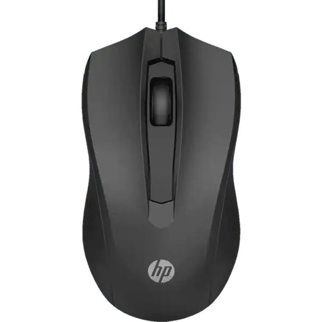 HP 100 Maus (schwarz, 1600 dpi)