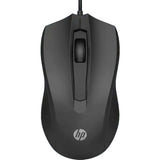 HP 100 Maus (schwarz, 1600 dpi)