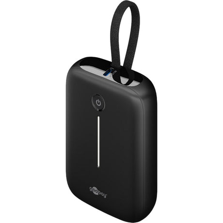 Goobay Powerbank 10.000 mAh – 20 W (schwarz, USB-C PD)