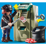 Playmobil City Action - Polizeimotorrad: Verfolgung des Geldräubers, Konstruktionsspielzeug (70572)