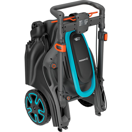 Gardena Rasenmäher Powermax Duo 46 36V (schwarz grau, 2x Akku und Ladegerät inklusive)