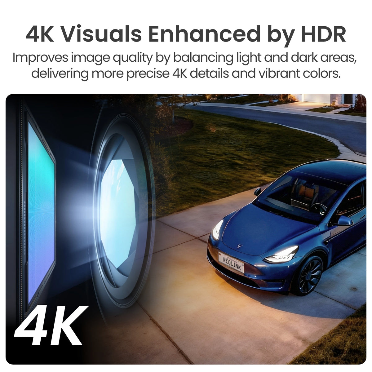 Reolink 4k 8mp poe bullet camera met colorx nachtzicht (wit)