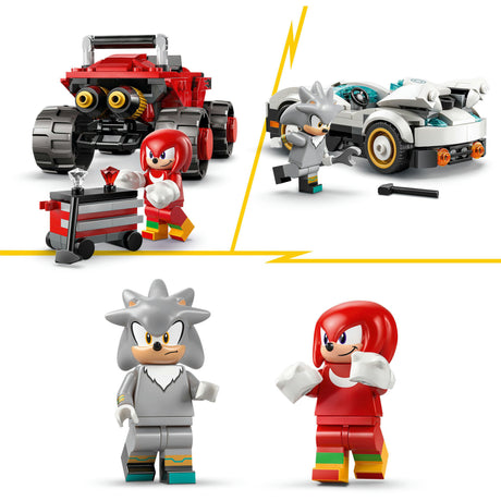 Lego Sonic the Hedgehog 77118 Silvers Car vs. Knuckles‘ Monstertruck