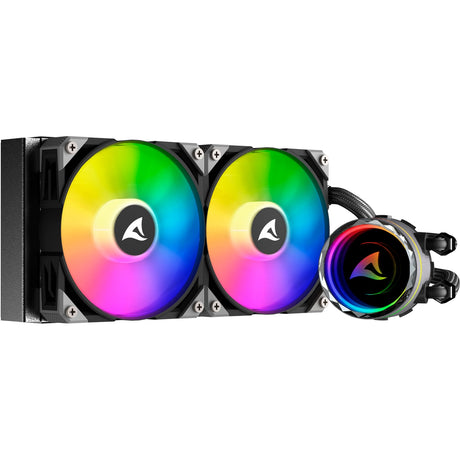 Sharkoon S80 RGB-Wasserkühlung (schwarz, 4-Pin-PWM-Lüfteranschluss)