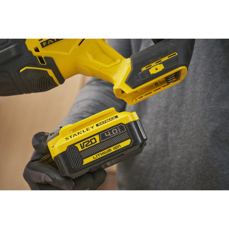 Stanley Fatmax V20 18 V bürstenlose Säbelsäge (schwarz gelb, Akku und Ladegerät nicht im Lieferumfang enthalten)