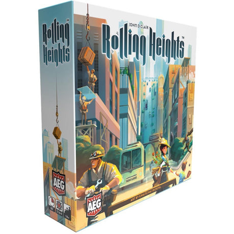 Europäisches Spielernetzwerk Rolling Heights Brettspiel (englisch, 1 - 4 Spieler, 60 Minuten, ab 14 Jahren)