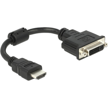 Delock HDMI (männlich) > DVI 24+5 (weiblich) Adapter (schwarz, 0,2 Meter)