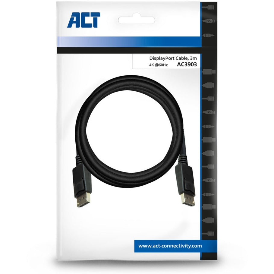 ACT 3 Meter DisplayPort Cable Male - männlich