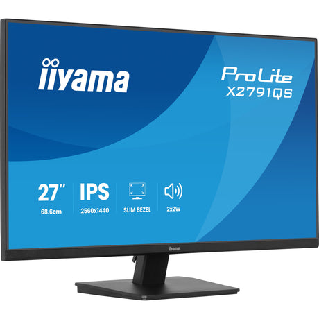 Iiyama prolite x2791qs-b1 27 monitor (zwart (mat), 1x displayport, 1x hdmi)
