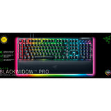 Mechanische Gaming-Tastatur Razer Blackwidow V4 Pro RGB (Schwarz, US-Layout (QWERTY), Gelb, 100 %)