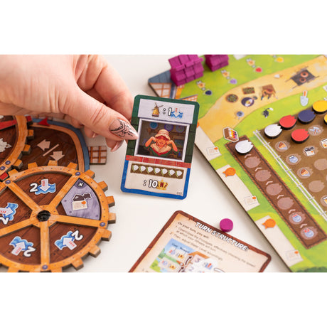 Asmodee Brettwürfel Windmühlental – Niederländisches Brettspiel für 1-4 Spieler