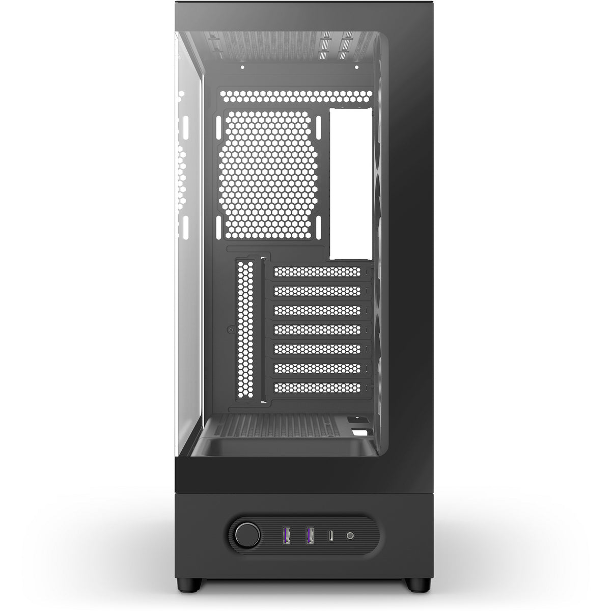 Nzxt s5 rgb midi tower behuizing (zwart | 2x usb-a | 1x usb-c | rgb | tempered glass)