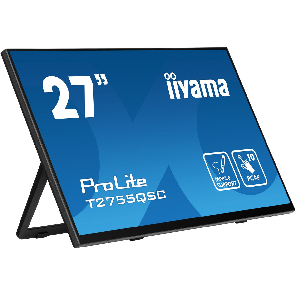 Iiyama Prolite T2755QSC-B1 27 Zoll Touchscreen-Monitor (schwarz, HDMI, Display-Port, 2x USB-A, USB-B)