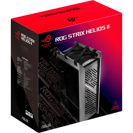 Asus ROG Strix Helios II GX601S Midi-Tower-Gehäuse (Schwarz | 4x USB-A | 2x USB-C | RGB | Gehärtetes Glas)