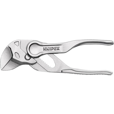 Knipex Schraubenschlüsselzange | Länge 100 mm Flügelspannweite 21 mm | chrombedruckte raue Oberfläche | 1 Stück - 86 04 100 - 86 04 100