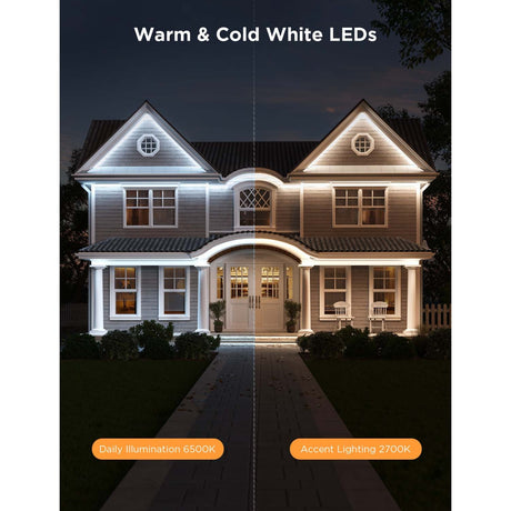 Govee Smart Outdoor LED-Streifen – 10 Meter IP65 – RGBICWW – App-Steuerung – Alexa Google