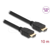 Delock High Speed HDMI Kabel 48 Gbit/s 8K 60 Hz, 10 Meter Kabel (schwarz)