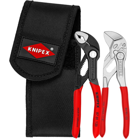 Knipex Minizangen-Set im Werkzeuggürtel (rot schwarz)