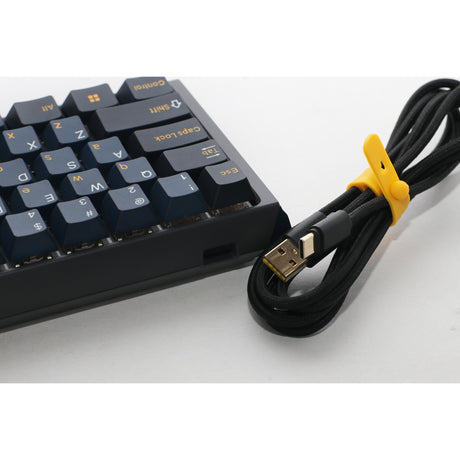 Mechanische Gaming-Tastatur Ducky One 3 Pro Mini RGB (Schwarz, US-Layout (QWERTZ), Cherry MX2A Braun, 60 %, RGB-LED, Double-Shot-PBT, Quack-Mechanik, Hot-Swap)