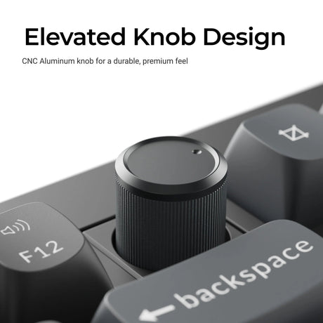 Keychron v6 ultra 8k wireless custom mechanical keyboard (zwart, us lay-out (qwerty), silk pom red, 100%, rgb, hot swap, 2.4 ghz | bluetooth 5.3 | usb-c)