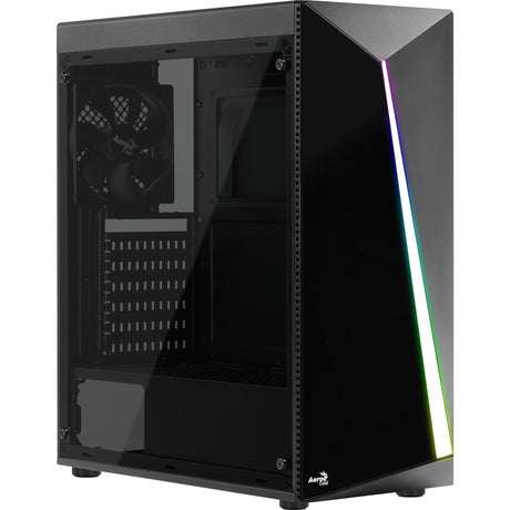 Aerocool Shard Midi-Tower-Gehäuse (schwarz | 3x USB-A | RGB | Fenster)