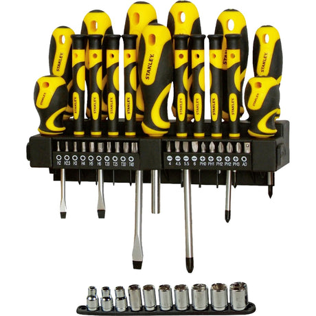 Stanley 47-teiliges Schraubendreher-Set Werkzeugset (Bits und Schraubendreher)