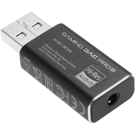 Sharkoon Gaming DAC Pro S Soundkarte (schwarz, USB-A auf 3,5 mm TRRS)