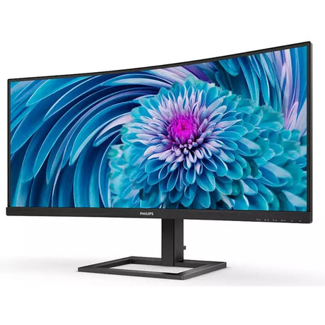 Philips 346e2cuae 00 34 gebogener Ultrawide-Monitor (schwarz, HDMI, Display-Port, 4x USB-A, USB-C)