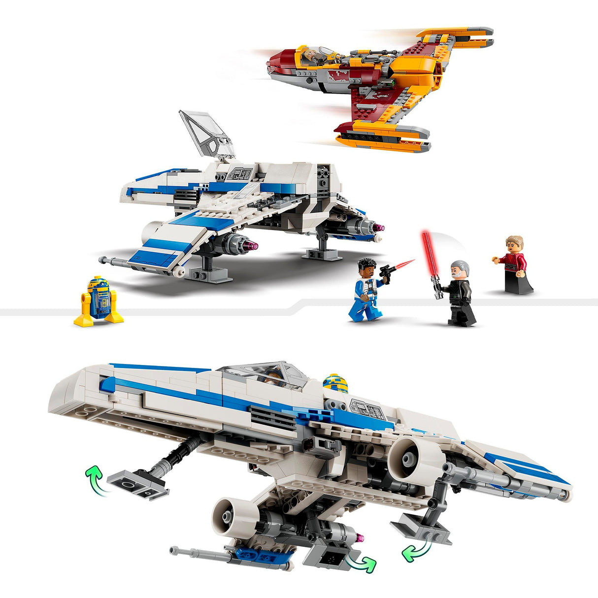 Lego Star Wars – New Republic E-Wing vs. Shin Hatis Starfighter Konstruktionsspielzeug (75364)