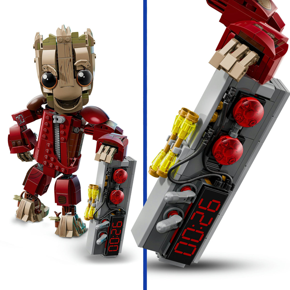 Lego Marvel Large im Ravager-Overall – baubares Superheldenspielzeug für Kinder – 76341