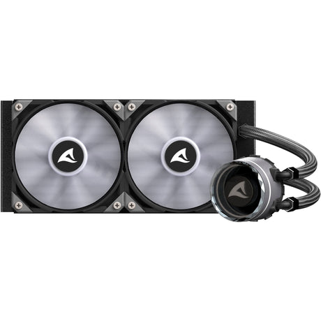 Sharkoon S80 RGB-Wasserkühlung (schwarz, 4-Pin-PWM-Lüfteranschluss)
