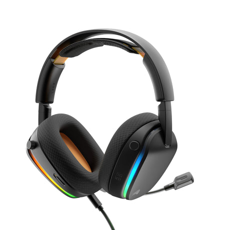 Glorious GHS Eternal RGB – Stereo-RGB-Gaming-Headset, Over-Ear-Gaming-Headset (Schwarz, PC, PS5, PS4, Switch, USB-C)