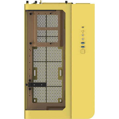 Thermaltake View 390 Air Butter Caramel Midi-Tower-Gehäuse (gelb | 2x USB-A | 1x USB-C | gehärtetes Glas)