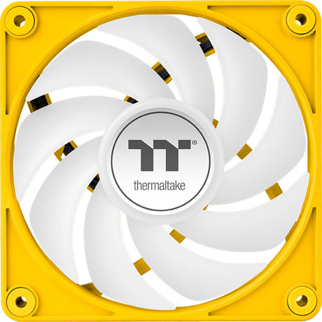 Thermaltake CT120 EX ArGB Sync PC-Lüfter Bumblebee (3-Lüfter-Pack) Gehäuselüfter (gelb, 3 Stück, 120 x 120 x 25 mm, PWM)