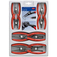 Knipex 00 20 04 SB Präzisions-Sicherungsringzangen-Set passend für Sicherungsringe Innen- und Außenringe 12-25 mm, 19-60 mm 10-25